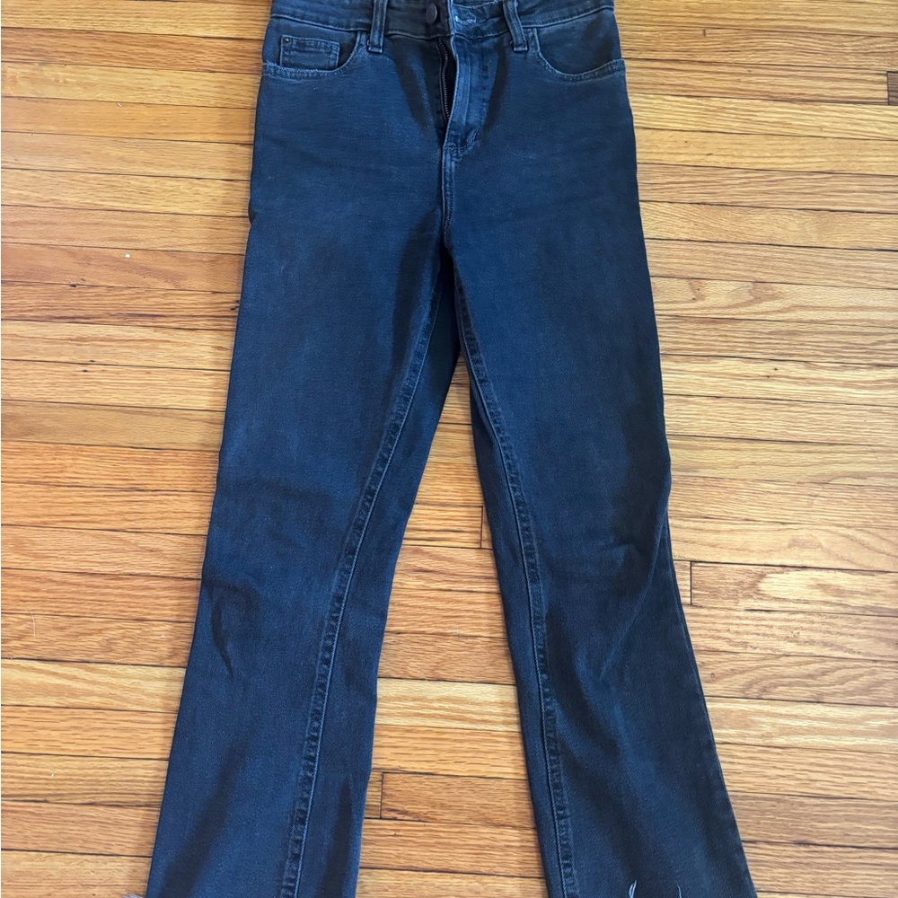 BDG Dark Blue Flare Cropped Jeans